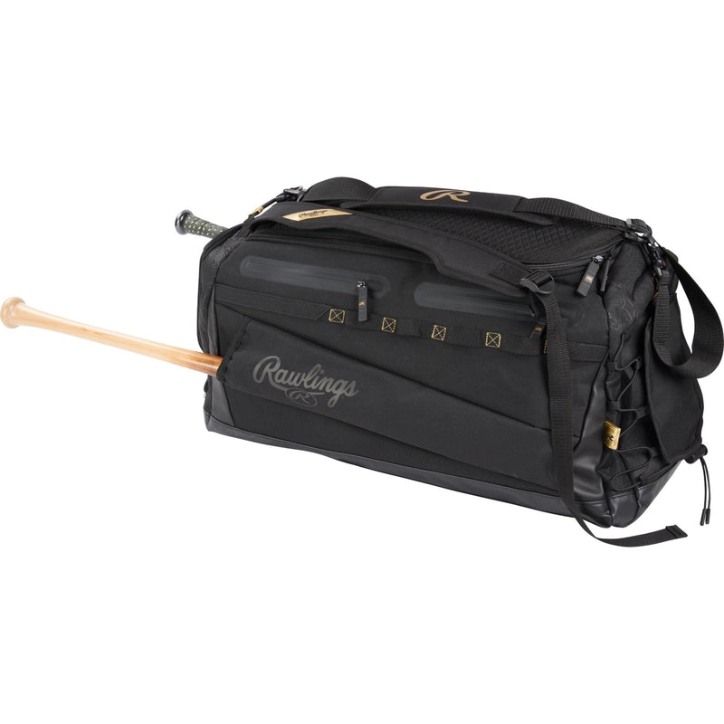 Rawlings | GOLD COLLECTION Hybrid Equipment Bag | Baseball / Softball | Backpack / Duffel | Black