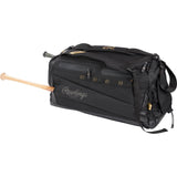 Rawlings | GOLD COLLECTION Hybrid Equipment Bag | Baseball / Softball | Backpack / Duffel | Black