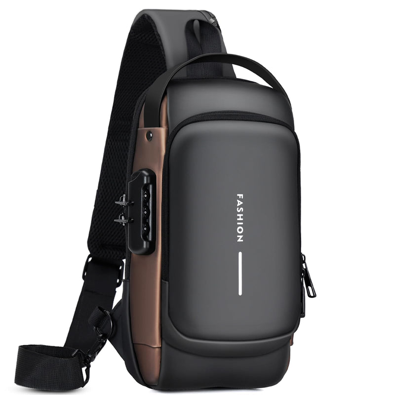 Rcrirth Sling Bag for Men | Anti - theft Crossbody Bag - Crossbody Shoulder Chest Bag for Daily use