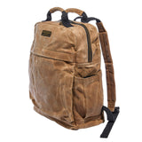 Readywares Waxed Canvas Backpack – Durable Rucksack with Laptop Sleeve – Water - Resistant Travel Bag for Work, Commute, School, or Outdoor Use