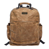 Readywares Waxed Canvas Backpack – Durable Rucksack with Laptop Sleeve – Water-Resistant Travel Bag for Work, Commute, School, or Outdoor Use