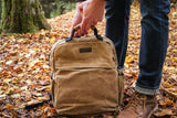 Readywares Waxed Canvas Backpack – Durable Rucksack with Laptop Sleeve – Water - Resistant Travel Bag for Work, Commute, School, or Outdoor Use