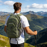 RealCool Hiking Backpack for Men Women,30L Lightweight Waterproof Travel Camping Backpack Hiking Daypack for Cycling Running,Army Green