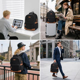 RealCool Laptop Backpack, 31L Travel Backpacks Gift for Women Men, Fits up to 15.6 - 17 Inch,Water Resistant College Bookbag, for School Business Trip (Black)