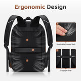 RealCool Laptop Backpack, 31L Travel Backpacks Gift for Women Men, Fits up to 15.6 - 17 Inch,Water Resistant College Bookbag, for School Business Trip (Black)