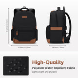 RealCool Laptop Backpack, 31L Travel Backpacks Gift for Women Men, Fits up to 15.6 - 17 Inch,Water Resistant College Bookbag, for School Business Trip (Black)