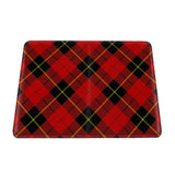 Red Black Plaid Speck Passport Holder Cover Wallet Leather Card Case Travel Accessories for Women Men