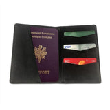 Red Black Plaid Speck Passport Holder Cover Wallet Leather Card Case Travel Accessories for Women Men