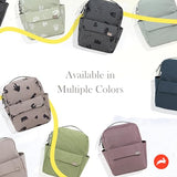 RED ROVR Mini Roo Lightweight Backpack | 6 pockets for everyday essentials (Charcoal Doodle)