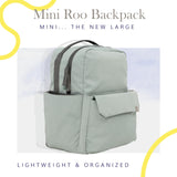 RED ROVR Mini Roo Lightweight Backpack | 6 pockets for everyday essentials (Sage)