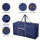 REDCAMP Foldable Extra Large Duffle Bag 100L/31 Inch, Lightweight Travel Duffel Bag with Adjustable Strap for Men Women,Dark Blue