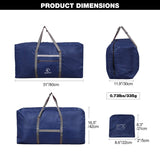REDCAMP Foldable Extra Large Duffle Bag 100L/31 Inch, Lightweight Travel Duffel Bag with Adjustable Strap for Men Women,Dark Blue