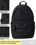 Reebok Element Backpack - Multipurpose Lightweight Carry On Everyday Bag for School Gym and Travel Backpack for Men & Women, Skyler Black