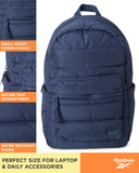 Reebok Element Backpack - Multipurpose Lightweight Carry On Everyday Bag for School Gym and Travel Backpack for Men & Women, Skyler Blue