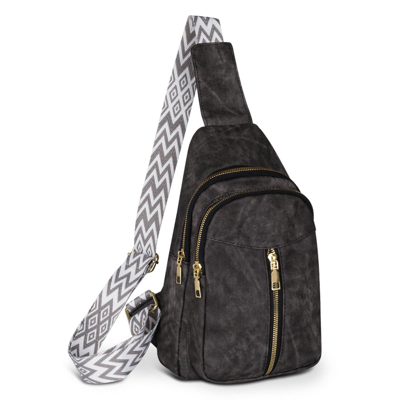 Relang Sling Bag for Women Crossbody, Leather Cross Body Fanny Packs for Women, Trendy Chest Bag for Travel and Daily Use