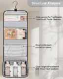 Relavel Travel Hanging Toiletry Bag for Men Women Travel Kit Shaving Bag Waterproof Large Makeup Bag Wash Bag Makeup Organizer Cosmetic Case for Bathroom Shower Black