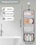 Relavel Travel Hanging Toiletry Bag for Men Women Travel Kit Shaving Bag Waterproof Large Makeup Bag Wash Bag Makeup Organizer Cosmetic Case for Bathroom Shower Black