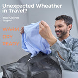 Relime Classic Series Vacuum Bags for Travel Luggage with Wireless Pump, Compression Bags for Carry On Suitcases and Backpack, Vacuum Seal Packing cube for Cloth Packing (1PC + PUMP Lavender)