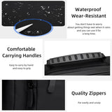 RELITRK Small Messenger Bag for Men Women, Purse for Men Multi Pocket Purses Bag Hold Phone Handset Anti Theft (Black)