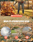Relxxon Gas Powered Backpack Leaf Blower - 52cc 2 - Stroke Engine, 200 MPH 550 CFM Heavy Duty Lawn Care Tool for Debris & Snow - 17.2lb Ultralight Design - 40oz Fuel Tank (Orange)