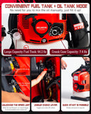 Relxxon Gas Powered Backpack Leaf Blower, Commercial Heavy Duty 75.6cc 4 - Stroke Engine, 205 MPH 750 CFM for Professional Yard Care, Large Properties & Lawn Maintenance, No Fuel Mix (RL9908 PRO)
