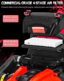 Relxxon Gas Powered Backpack Leaf Blower, Commercial Heavy Duty 75.6cc 4 - Stroke Engine, 205 MPH 750 CFM for Professional Yard Care, Large Properties & Lawn Maintenance, No Fuel Mix (RL9908 PRO)