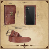 Renaissance Belt Pouch Phone Purse Festival Medieval Renaissance Costume Retro Cosplay Accessory Fanny Packs for Men Waist Bag