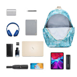 Reqinqin SUNEIGHT Waterproof School Backpack 30L - Large Lightweight Bookbag for Kids Teens 6 - 18,Durable Travel Pack with Adjustable Straps Daily Use(Green)
