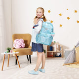 Reqinqin SUNEIGHT Waterproof School Backpack 30L - Large Lightweight Bookbag for Kids Teens 6 - 18,Durable Travel Pack with Adjustable Straps Daily Use(Green)