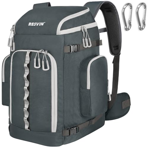 RESVIN Ski Boot Bag, 65L Durable Travel Backpack, 1680D Nylon Waterproof Snowboard Boot Bag, Skiing and Snowboarding Travel Luggage | Backpacks4Less