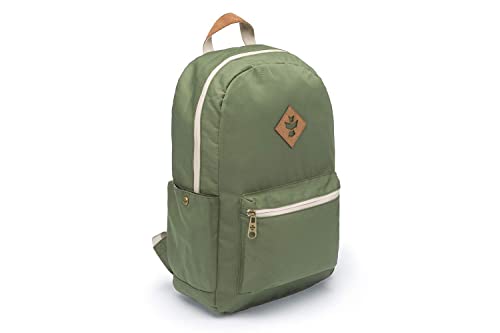Revelry Supply Escort Smell Proof and Water Resistant Medium Size Travel Backpack (Green) | Backpacks4Less