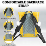 RexLeLXB 5.3Gal Battery Powered Backpack Sprayer Compatible with DeWalt 20V Battery, Electric Backpack Sprayer with 4 Nozzles, 0 - 100 PSI Adjustable Pressure for Weeding, Spraying & Cleaning