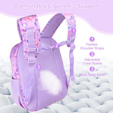 RHCPFOVR Kids Backpack for Girls - Girls Backpack 3 - 8 Ages Butterfly for Kids 15 Inch School Bookbag for Kindergarten Elementary School Bookbag for Girl 1st 2nd Grade