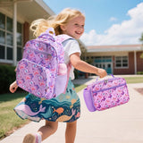 RHCPFOVR Kids Backpack for Girls - Girls Backpack 3 - 8 Ages Butterfly for Kids 15 Inch School Bookbag for Kindergarten Elementary School Bookbag for Girl 1st 2nd Grade