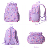 RHCPFOVR Kids Backpack for Girls - Girls Backpack 3 - 8 Ages Butterfly for Kids 15 Inch School Bookbag for Kindergarten Elementary School Bookbag for Girl 1st 2nd Grade