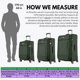 Ricardo Beverly Hills Avalon Softside Medium Check - In Luggage Made with Sustainable 100% Recycled PET (rPET), Lightweight, Eco - Friendly Travel, Expandable, Dual Spinner Wheels, Juniper Green, 24 - inch