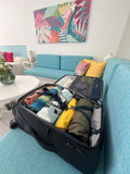 Ricardo Beverly Hills Avalon Softside Medium Check - In Luggage Made with Sustainable 100% Recycled PET (rPET), Lightweight, Eco - Friendly Travel, Expandable, Dual Spinner Wheels, Storm Blue, 24 - inch