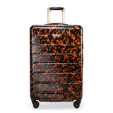 Ricardo Beverly Hills Cambria Hardside Luggage | Stylish Suitcase with Wheels for Effortless Travel, Expandable and Secure TSA - Locked Packing, 24 - inch Medium Checked, Tortoise
