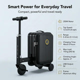 Rideable Suitcase for Adults & Kids, Electric Rideable Luggage 20" Carry On, 250W Electric Scooter Suitcase, 8 MPH, 5 Miles Range, Removable Battery, TSA Lock, USB Charging