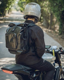 RIDEIRON Waterproof Backpack Motorcycle Dry Bag with Roll Top Closure for Kayaking, Travel, Surfing, Boating, Fishing, Camping (Carbon Fiber 35L)