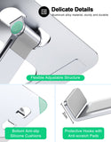 RIWUCT Foldable Laptop Stand, Height Adjustable Ergonomic Computer Stand for Desk, Aluminum Portable Laptop Riser Holder Notebook Mount Compatible with MacBook Pro Air, HP, Dell 10 - 16"