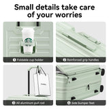 ROAMING Grace Expandable Carry On Luggage Airline Approved, 20 Inch Hardside Carry On Suitcase with Wheels, Travel Harshell Spinner Small Luggage with Tsa Lock, Jade cyan, 20 - Inch Carry - On
