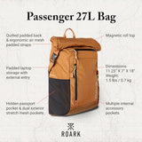 Roark Passenger 27L Mens Travel Laptop Backpack, Toffee