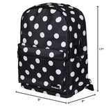 Rockland Classic Laptop Backpack, Black Dot