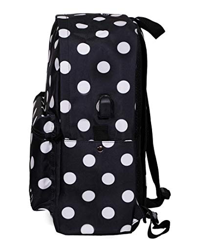 Rockland Classic Laptop Backpack, Black Dot