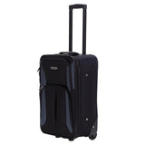 Rockland Fashion Softside Upright Luggage Set, Black/Gray, 2 - Piece (14/19)
