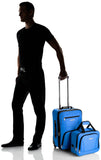 Rockland Fashion Softside Upright Luggage Set, Expandable, Blue, 2 - Piece Set (14/19)