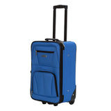 Rockland Fashion Softside Upright Luggage Set, Expandable, Blue, 2 - Piece Set (14/19)