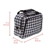 Rockland Fashion Softside Upright Luggage Set, Expandable, Kensington, Black and White, 2 - Piece(14/19)