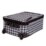 Rockland Fashion Softside Upright Luggage Set, Expandable, Kensington, Black and White, 2 - Piece(14/19)